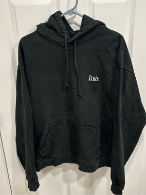 Kith Classic Logo Dark Green Pullover Sweatshirt Hoodie Mens U.S. Large